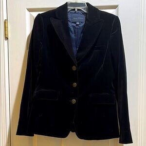 Banana Republic cotton black velvet blazer, gorgeous details. New condition.